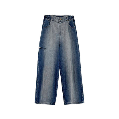 Girls Straight Fit Gradient Jeans  Middle-aged